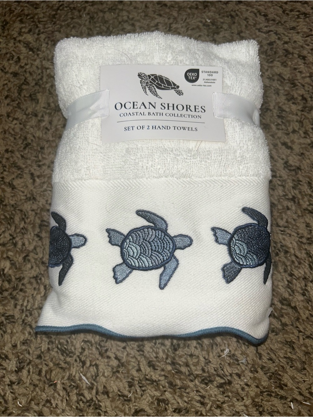 Sea Turtle Hand Towel Set